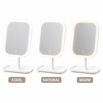 Cart Society™ LED Vanity Mirror with Tray