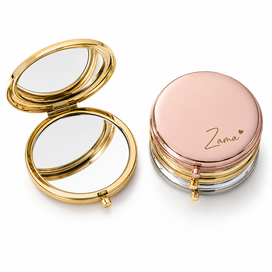 Cart Society™ Personalized Compact Mirror