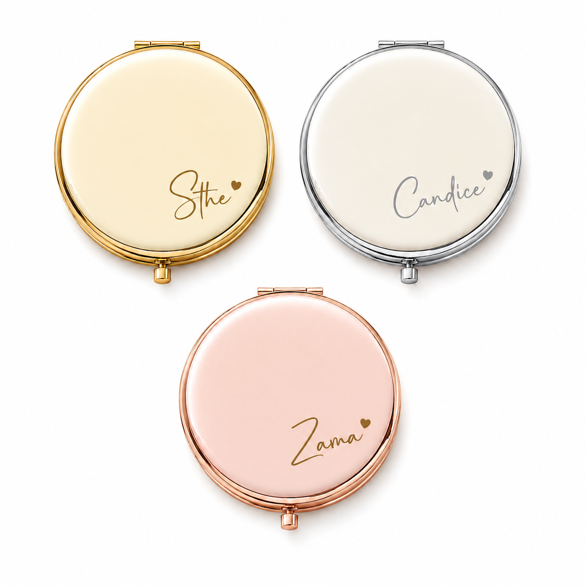 Cart Society™ Personalized Compact Mirror
